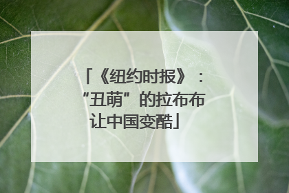 《纽约时报》：“丑萌”的拉布布让中国变酷
