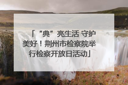 “典”亮生活 守护美好！荆州市检察院举行检察开放日活动