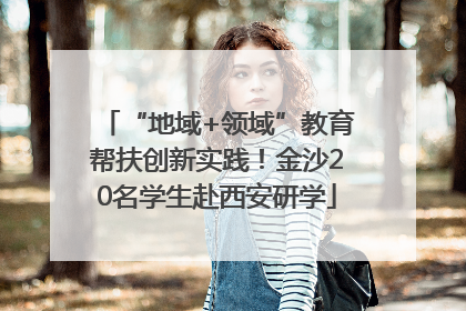 “地域+领域”教育帮扶创新实践！金沙20名学生赴西安研学