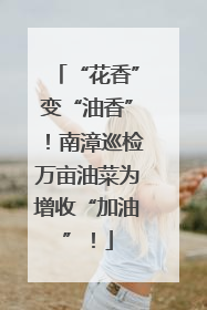 “花香”变“油香”！南漳巡检万亩油菜为增收“加油”！