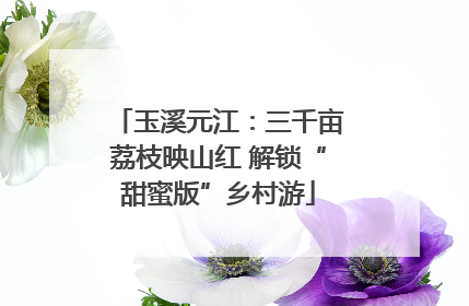 玉溪元江：三千亩荔枝映山红 解锁“甜蜜版”乡村游