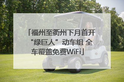 福州至衢州下月首开“绿巨人”动车组 全车覆盖免费WiFi