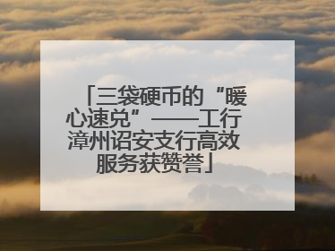 三袋硬币的“暖心速兑”——工行漳州诏安支行高效服务获赞誉