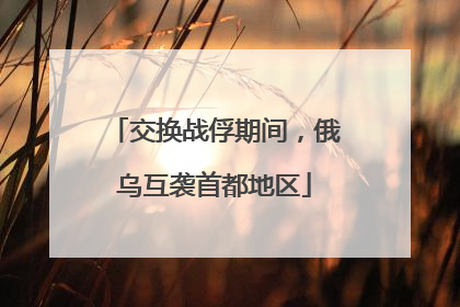 交换战俘期间，俄乌互袭首都地区