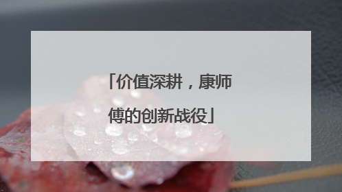 价值深耕，康师傅的创新战役