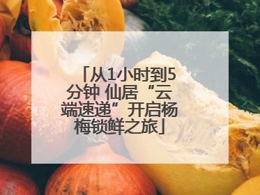 从1小时到5分钟 仙居“云端速递”开启杨梅锁鲜之旅