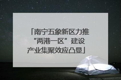 南宁五象新区力推“两港一区”建设 产业集聚效应凸显