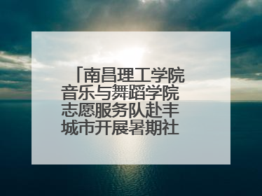 南昌理工学院音乐与舞蹈学院志愿服务队赴丰城市开展暑期社会实践活动