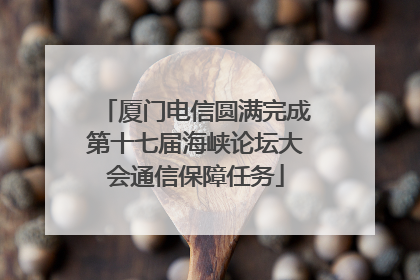 厦门电信圆满完成第十七届海峡论坛大会通信保障任务