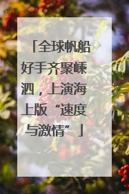 全球帆船好手齐聚嵊泗，上演海上版“速度与激情”