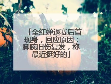 全红婵退赛后首现身，回应原因：脚腕旧伤复发，称最近挺好的