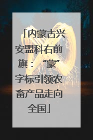 内蒙古兴安盟科右前旗：“蒙”字标引领农畜产品走向全国