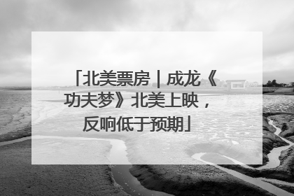 北美票房｜成龙《功夫梦》北美上映，反响低于预期