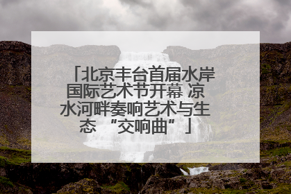 北京丰台首届水岸国际艺术节开幕 凉水河畔奏响艺术与生态 “交响曲”
