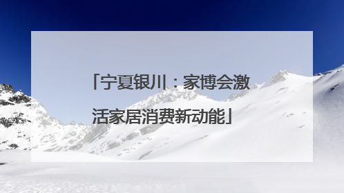 宁夏银川：家博会激活家居消费新动能