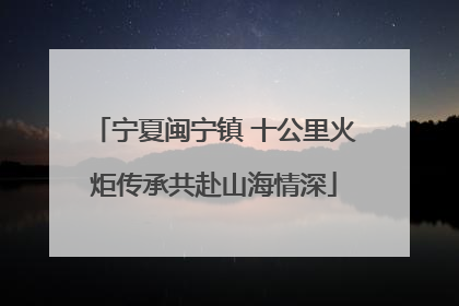 宁夏闽宁镇 十公里火炬传承共赴山海情深