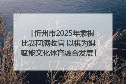 忻州市2025年象棋比赛圆满收官 以棋为媒赋能文化体育融合发展