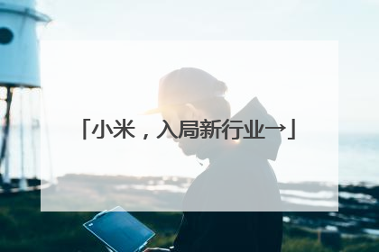 小米，入局新行业→