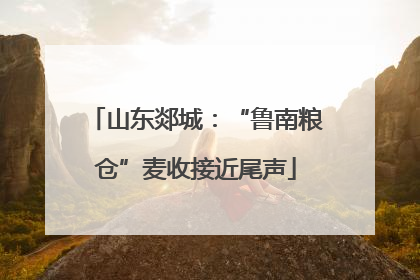山东郯城：“鲁南粮仓”麦收接近尾声
