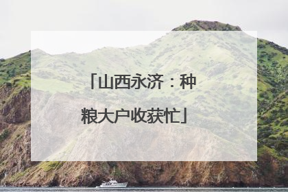 山西永济：种粮大户收获忙