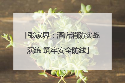 张家界：酒店消防实战演练 筑牢安全防线