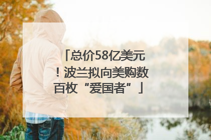 总价58亿美元！波兰拟向美购数百枚“爱国者”