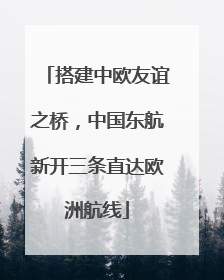 搭建中欧友谊之桥，中国东航新开三条直达欧洲航线