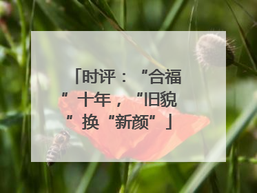 时评：“合福”十年，“旧貌”换“新颜”