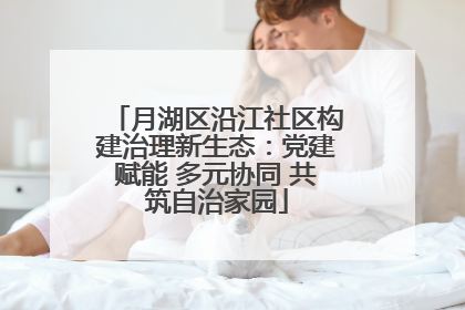 月湖区沿江社区构建治理新生态：党建赋能 多元协同 共筑自治家园