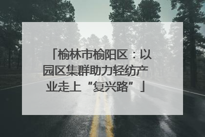 榆林市榆阳区：以园区集群助力轻纺产业走上“复兴路”