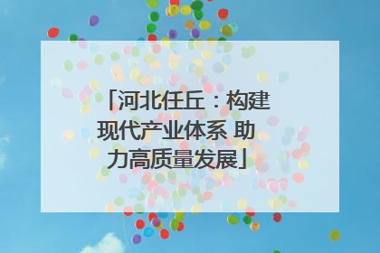河北任丘：构建现代产业体系 助力高质量发展