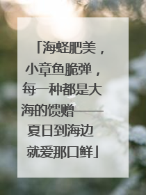 海蛏肥美，小章鱼脆弹，每一种都是大海的馈赠——夏日到海边 就爱那口鲜