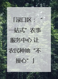 渌口区：“一站式”农事服务中心 让农民种地“不操心”