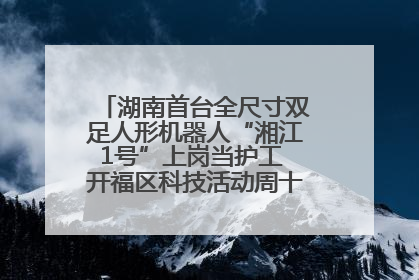 湖南首台全尺寸双足人形机器人“湘江1号”上岗当护工 开福区科技活动周十大科创项目签约