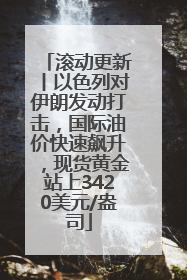 滚动更新丨以色列对伊朗发动打击，国际油价快速飙升，现货黄金站上3420美元/盎司