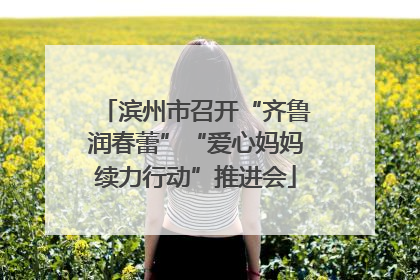 滨州市召开“齐鲁润春蕾”“爱心妈妈续力行动”推进会
