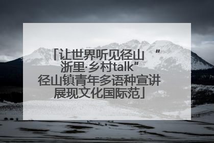 让世界听见径山 “浙里·乡村talk”径山镇青年多语种宣讲展现文化国际范