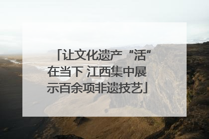 让文化遗产“活”在当下 江西集中展示百余项非遗技艺