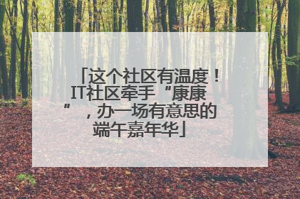 这个社区有温度！IT社区牵手“康康”，办一场有意思的端午嘉年华