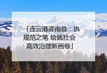 连云港灌南县：执规范之笔 绘就社会高效治理新画卷