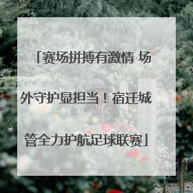 赛场拼搏有激情 场外守护显担当！宿迁城管全力护航足球联赛