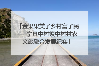 金果果美了乡村富了民——宁县中村镇中村村农文旅融合发展纪实