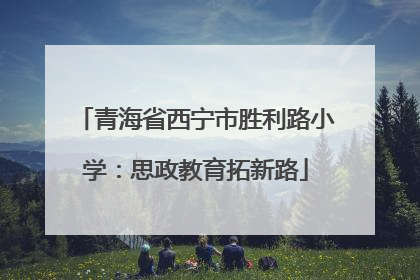 青海省西宁市胜利路小学：思政教育拓新路