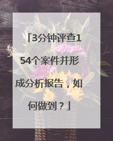 3分钟评查154个案件并形成分析报告，如何做到？