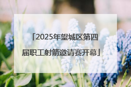 2025年望城区第四届职工射箭邀请赛开幕