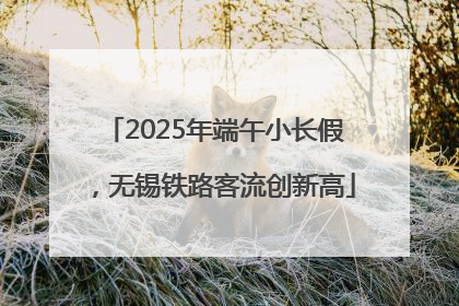 2025年端午小长假，无锡铁路客流创新高