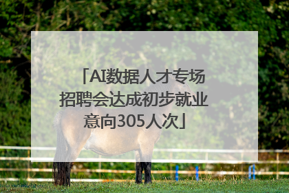 AI数据人才专场招聘会达成初步就业意向305人次
