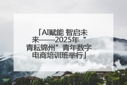 AI赋能 智启未来——2025年“青耘锦州”青年数字电商培训班举行